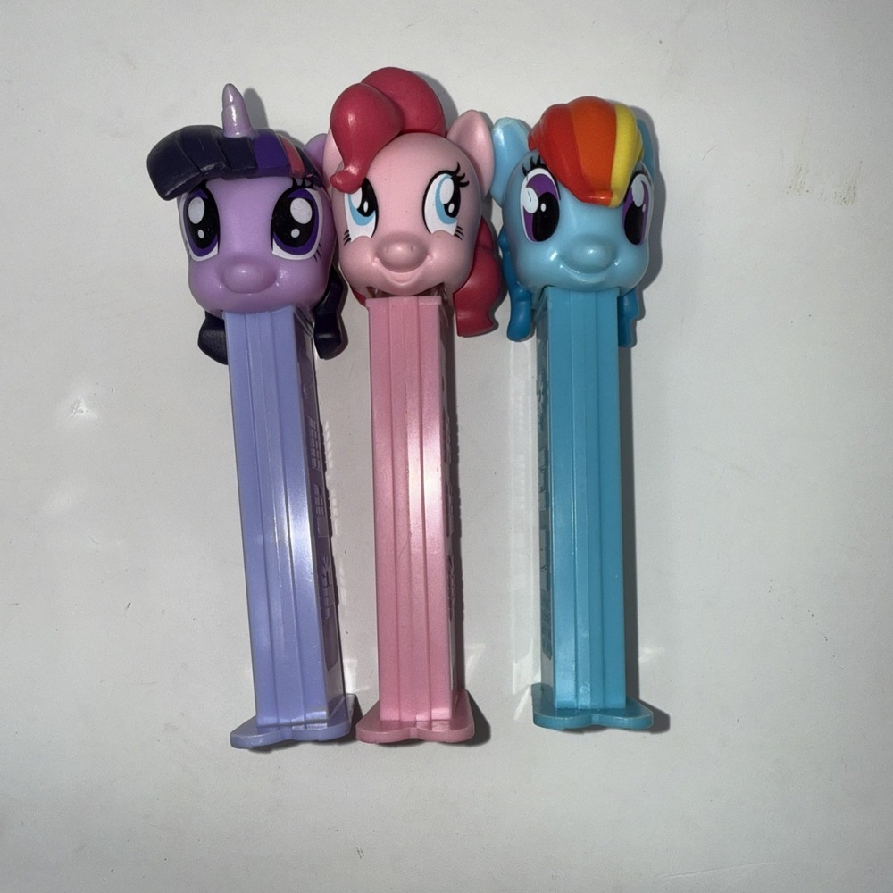Lot Of 3 Twilight Sparkle Pinky Pie Dash Rainbow My Little Pony Pez Dispenser